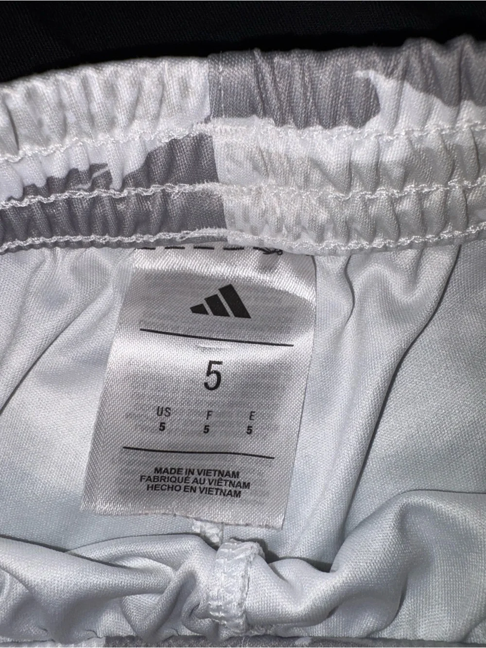 adidas black and Gray Camo Athletic Set with Black Stripes